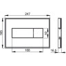 Кнопка управления ALCAPLAST M1475-AEZ114 с цветной пластиной