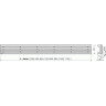 Решетка ALCAPLAST GAP-1150M для водоотводящего желобов (APZ6, APZ16)